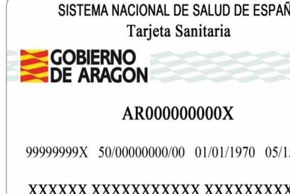 Modelo de una Tarjeta Sanitaria